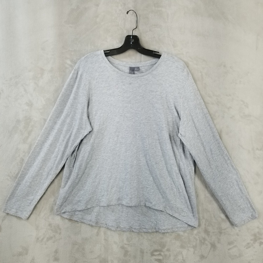 Sweaty Betty  T Shirt Women Heathered‎ Gray Jersey Athleisure Casual Comfort
